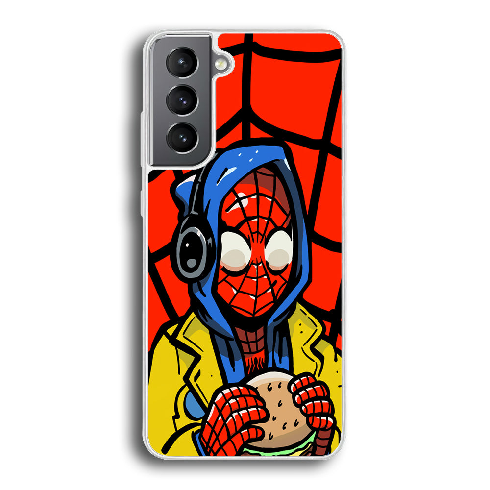Spiderman Burger Lunch Samsung Galaxy S21 Plus Case