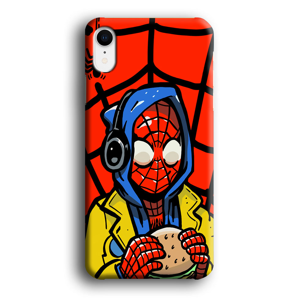 Spiderman Burger Lunch iPhone XR Case
