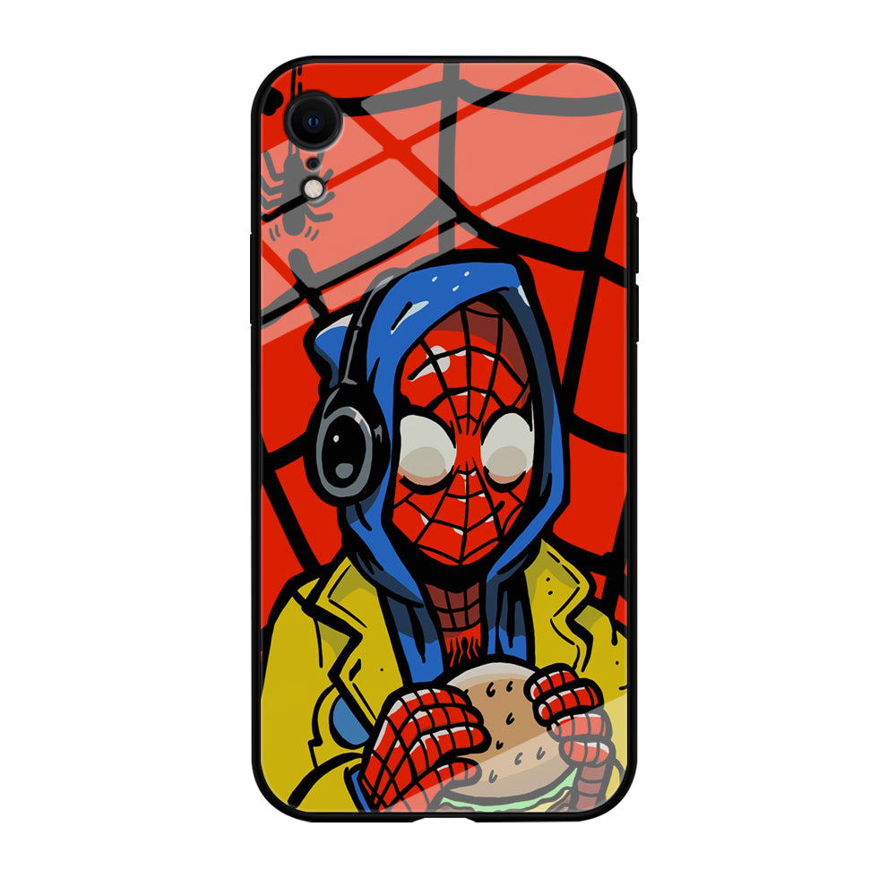 Spiderman Burger Lunch iPhone XR Case