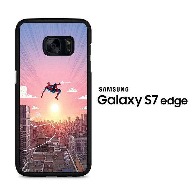 Spiderman Among The Building Samsung Galaxy S7 Edge Case