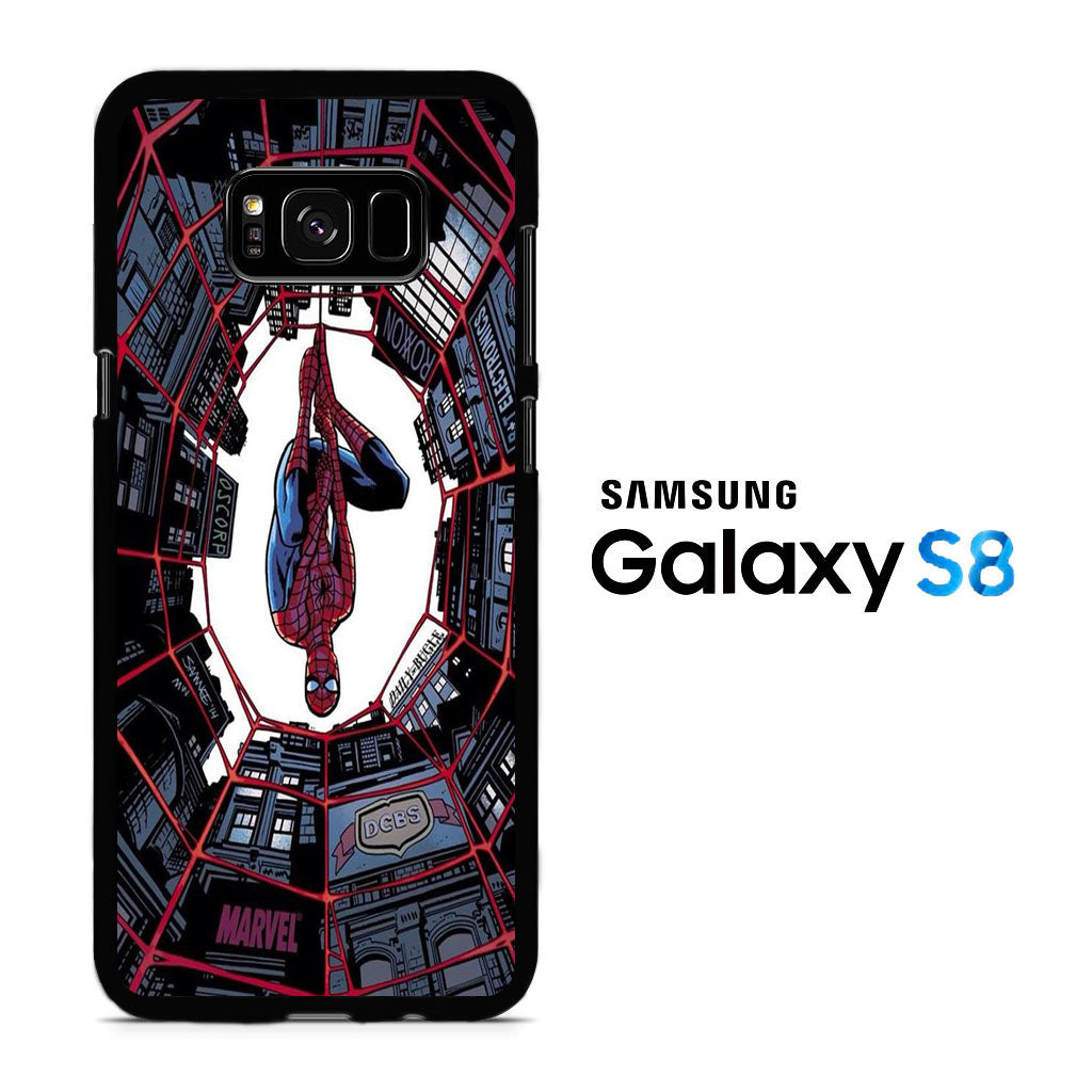 Spiderman Net Under Building Samsung Galaxy S8 Case