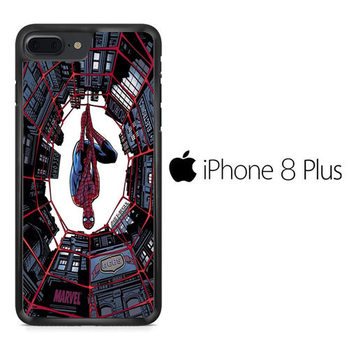 Spiderman Net Under Building iPhone 8 Plus Case