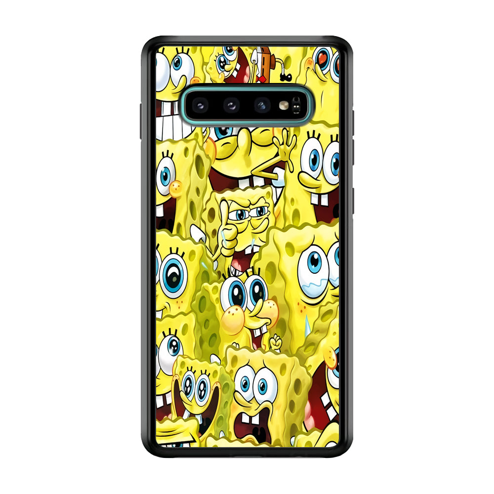 Spongebob Cute Expression Samsung Galaxy S10 Plus Case