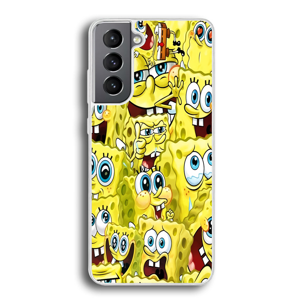 Spongebob Cute Expression Samsung Galaxy S21 Plus Case