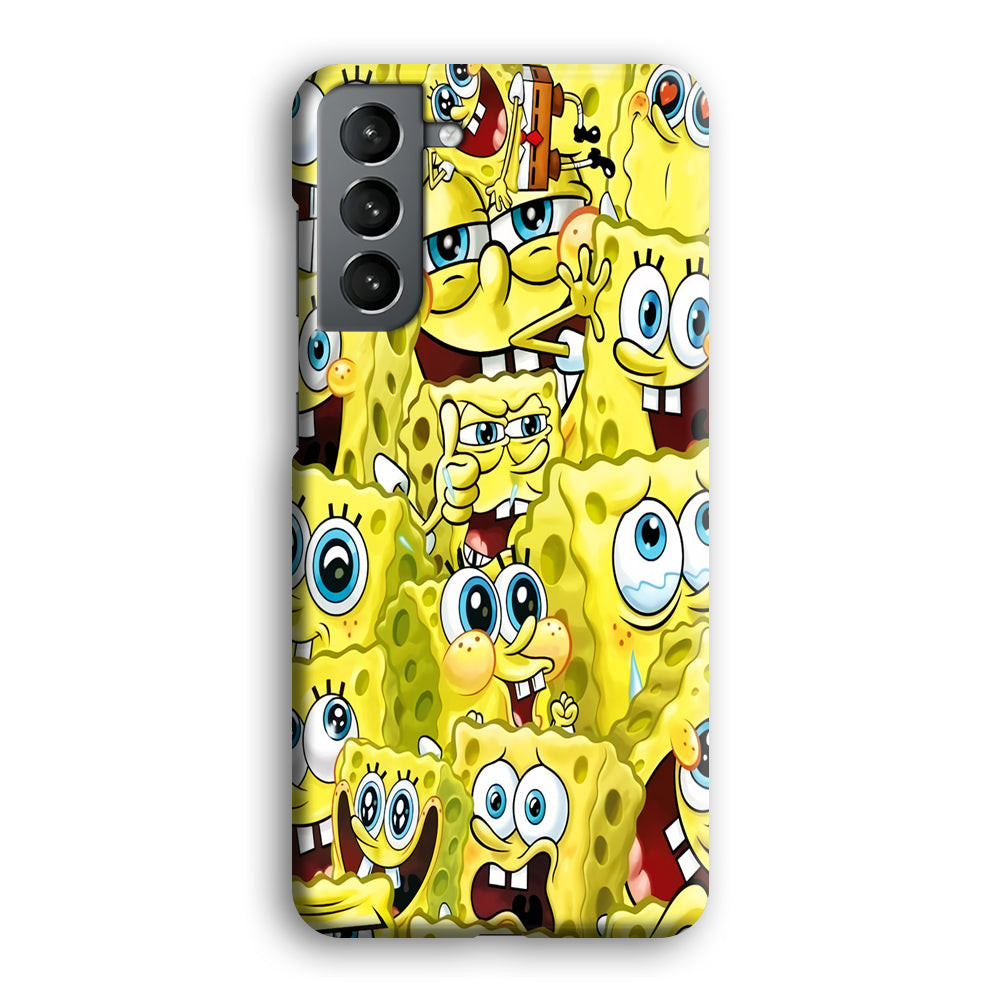 Spongebob Cute Expression Samsung Galaxy S21 Plus Case