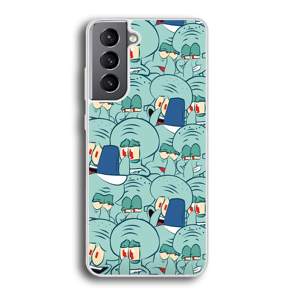 Squidward Expression Samsung Galaxy S21 Plus Case