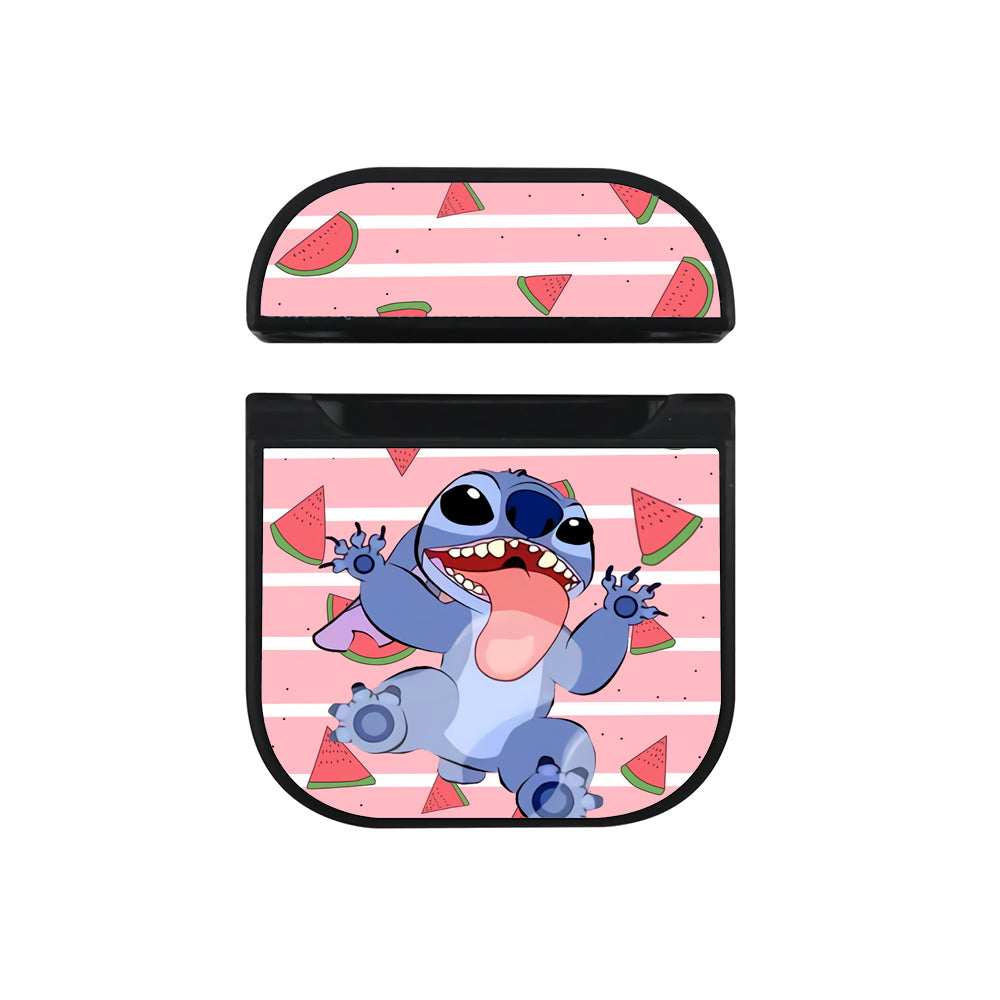 Stitch Fruit Watermelon Hard Plastic Case Cover For Apple Airpods