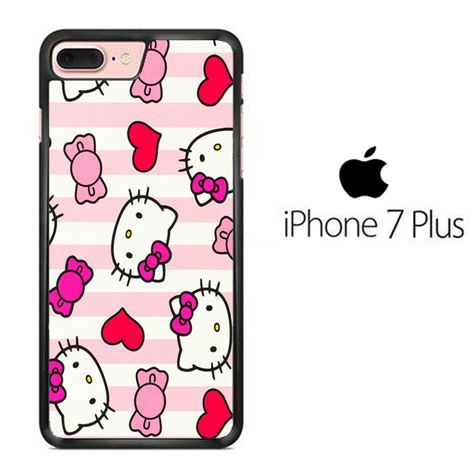 Stripe Love Hello Kitty iPhone 7 Plus Case