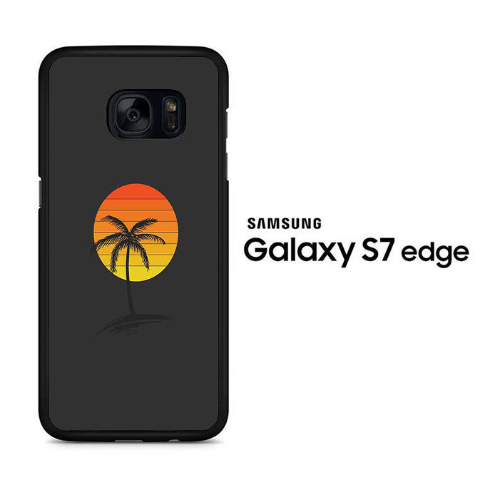 Sunset Coconut Tree Samsung Galaxy S7 Edge Case