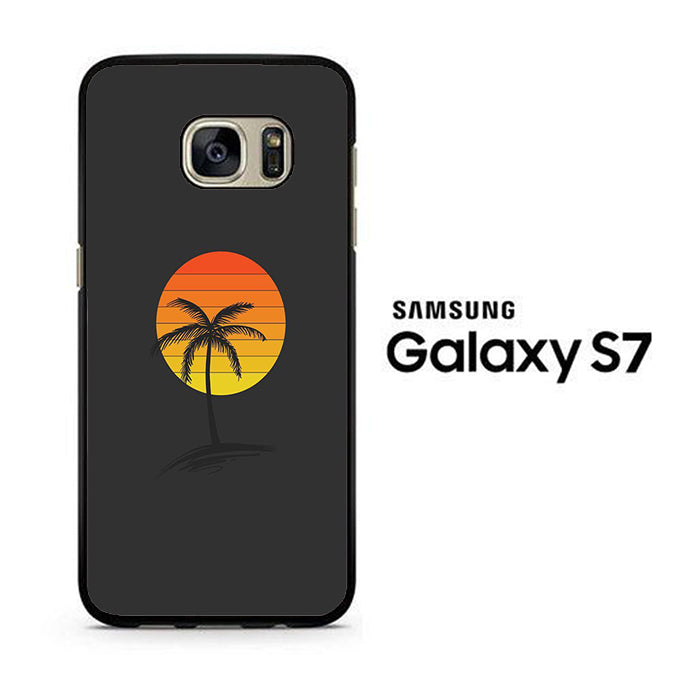 Sunset Coconut Tree Samsung Galaxy S7 Case