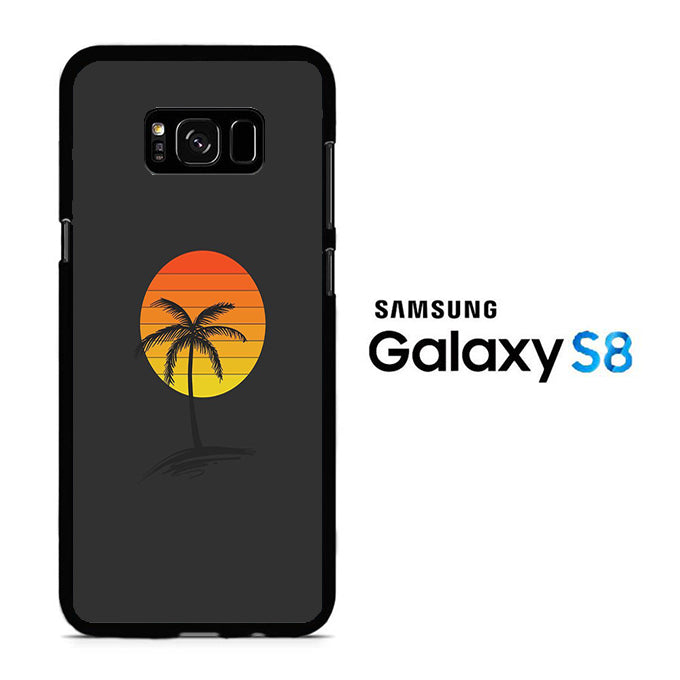 Sunset Coconut Tree Samsung Galaxy S8 Case