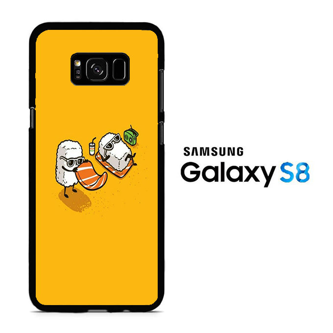 Sushi In The Beach Samsung Galaxy S8 Case