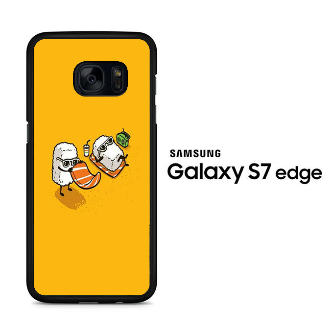Sushi In The Beach Samsung Galaxy S7 Edge Case