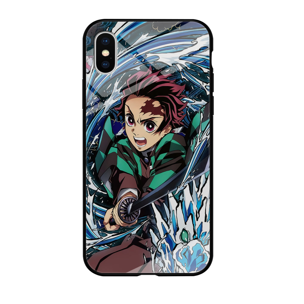 Tanjiro Water Breathing iPhone XS Case