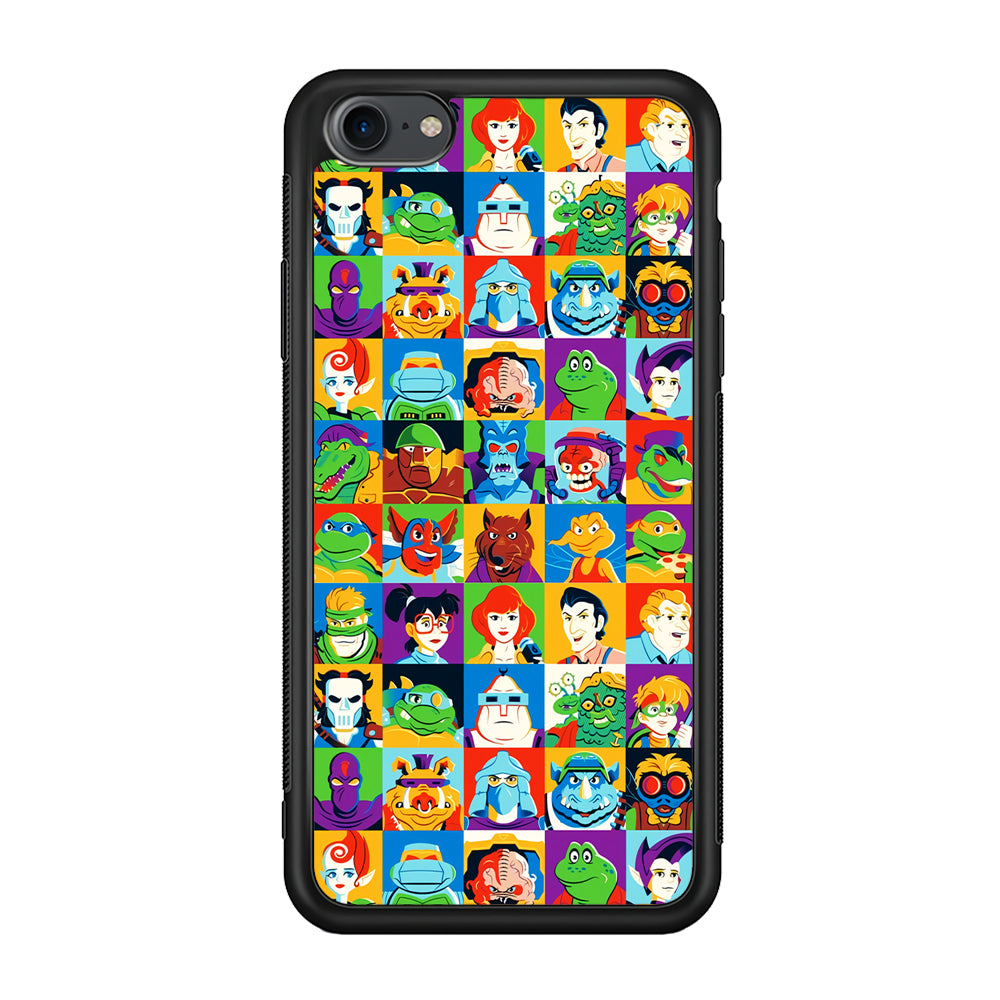 Teenage Mutant Ninja Turtles Character in Collage iPhone 8 Case