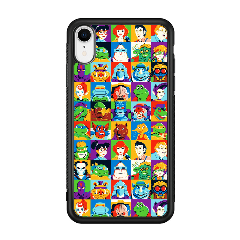Teenage Mutant Ninja Turtles Character in Collage iPhone XR Case