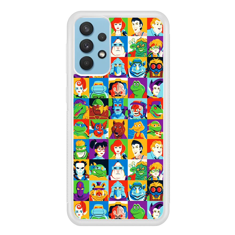 Teenage Mutant Ninja Turtles Character in Collage Samsung Galaxy A32 Case