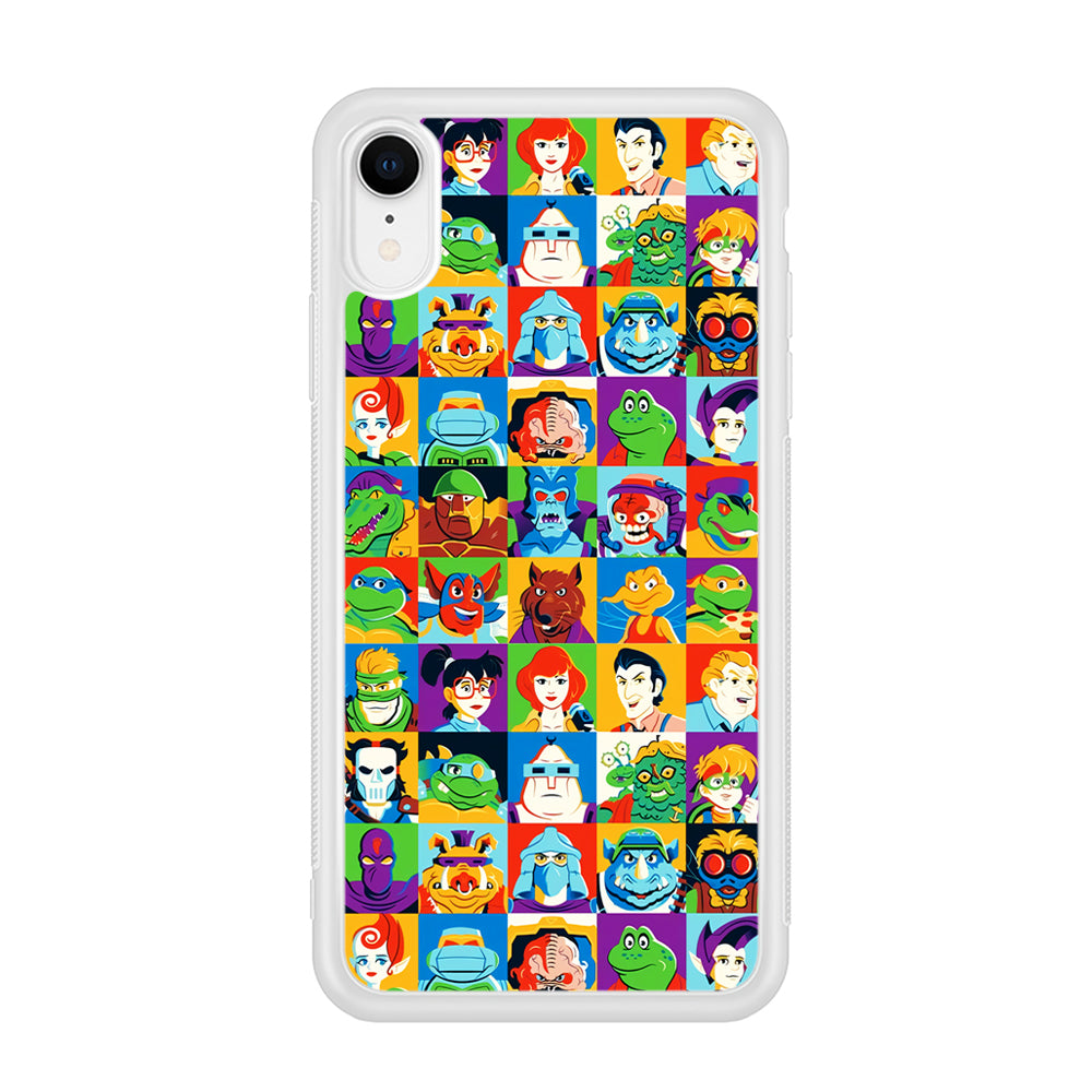 Teenage Mutant Ninja Turtles Character in Collage iPhone XR Case