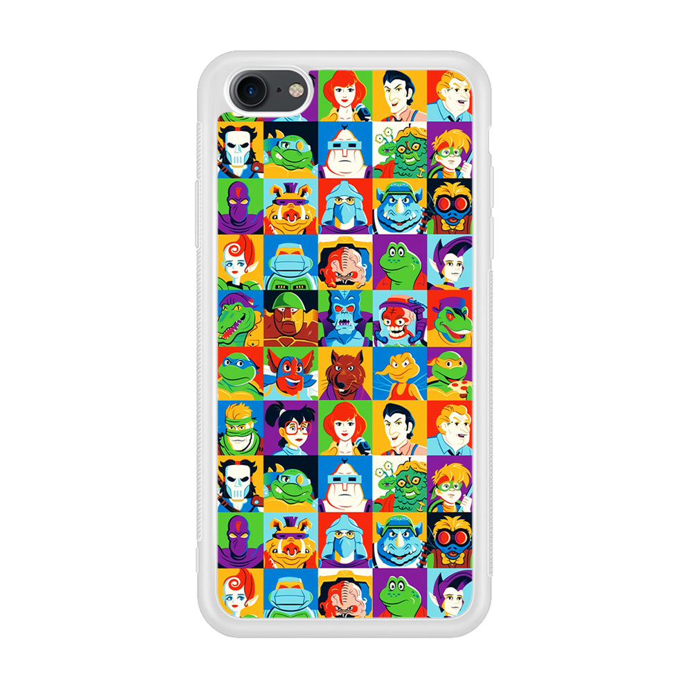 Teenage Mutant Ninja Turtles Character in Collage iPhone 8 Case