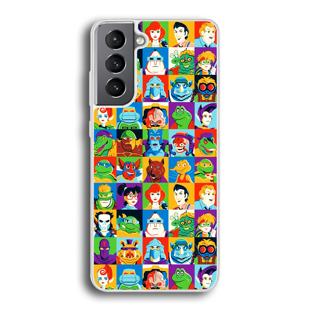 Teenage Mutant Ninja Turtles Character in Collage Samsung Galaxy S21 Case