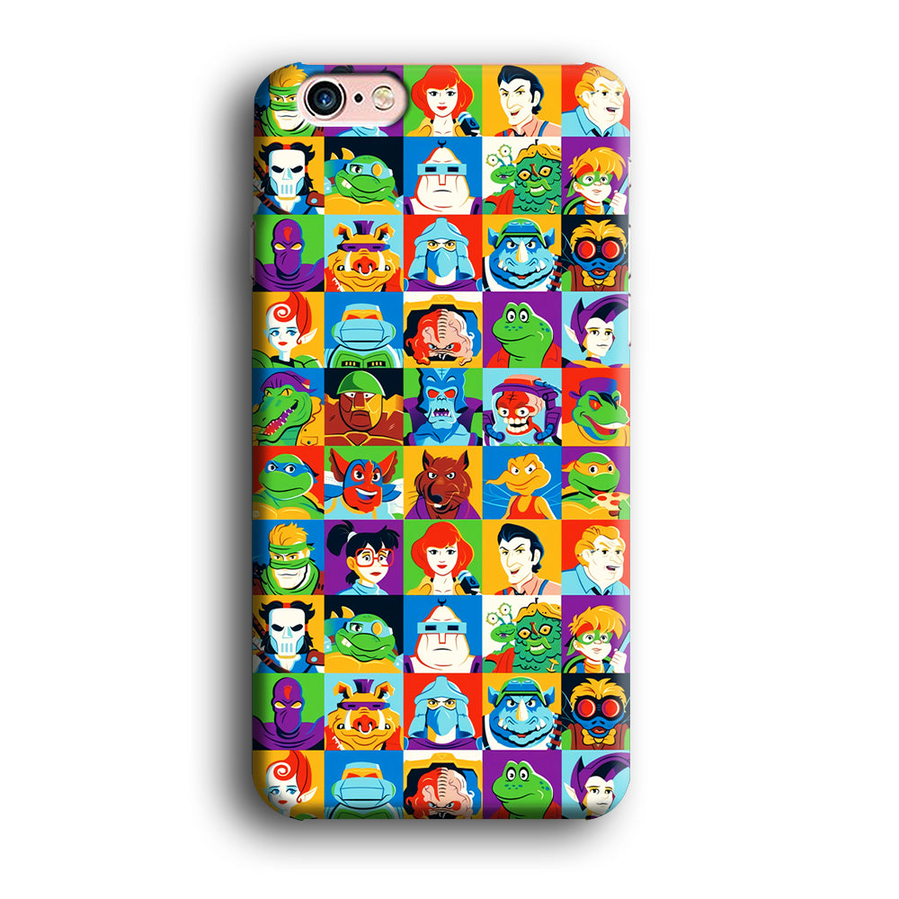 Teenage Mutant Ninja Turtles Character in Collage iPhone 6 Plus | 6s Plus Case