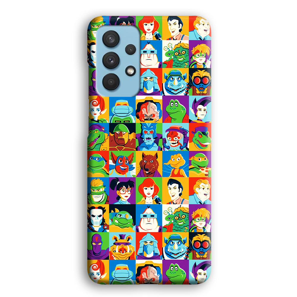 Teenage Mutant Ninja Turtles Character in Collage Samsung Galaxy A32 Case