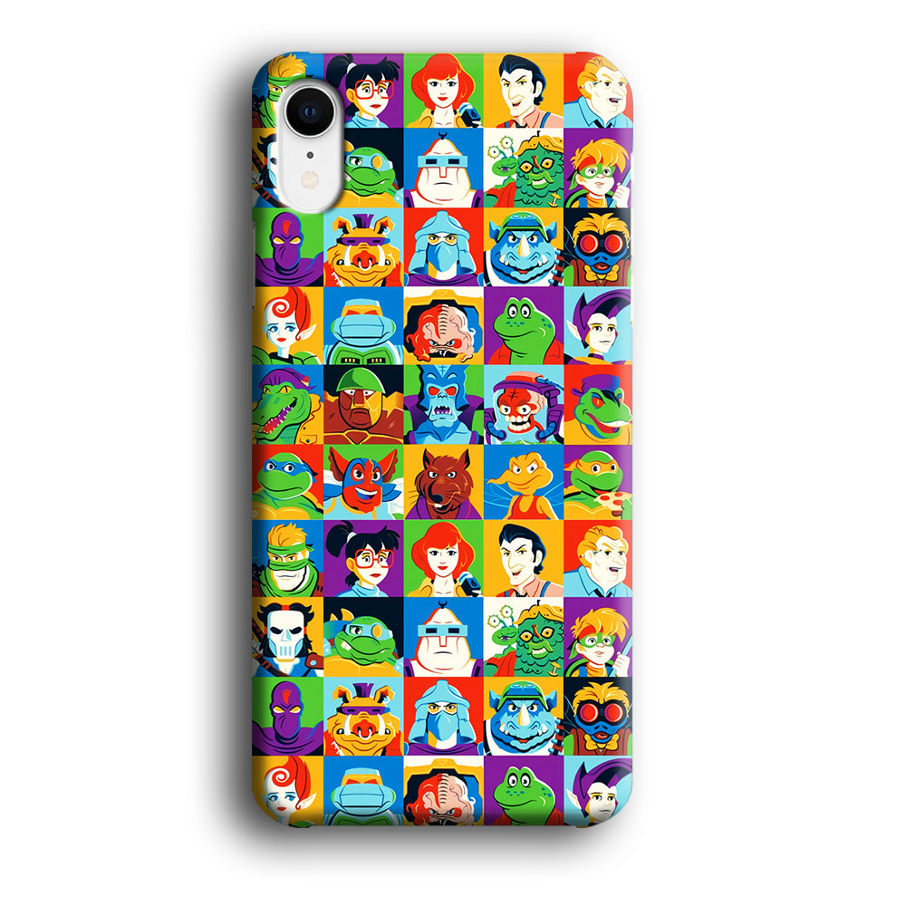 Teenage Mutant Ninja Turtles Character in Collage iPhone XR Case