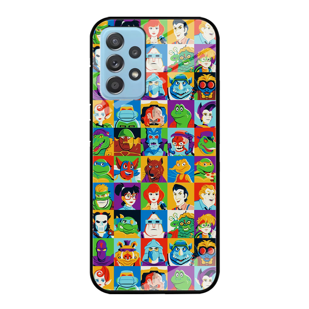 Teenage Mutant Ninja Turtles Character in Collage Samsung Galaxy A72 Case
