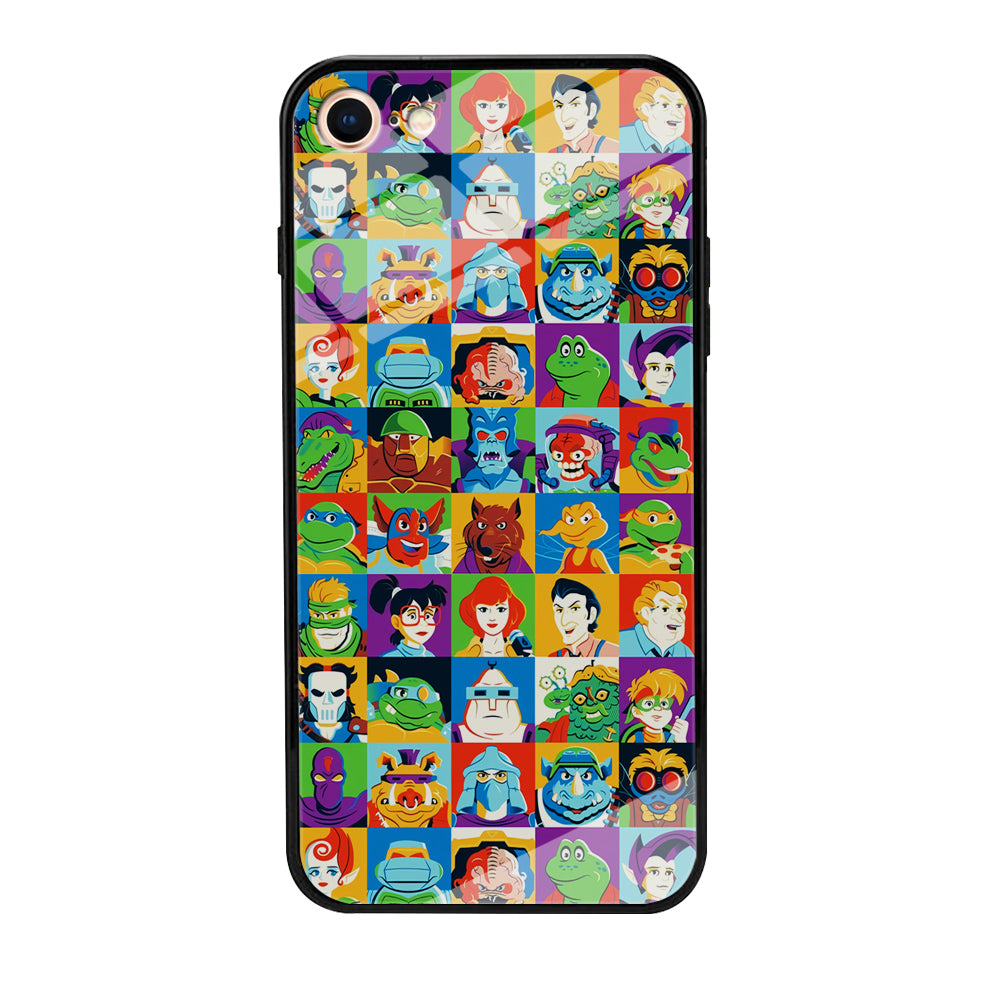 Teenage Mutant Ninja Turtles Character in Collage iPhone 8 Case