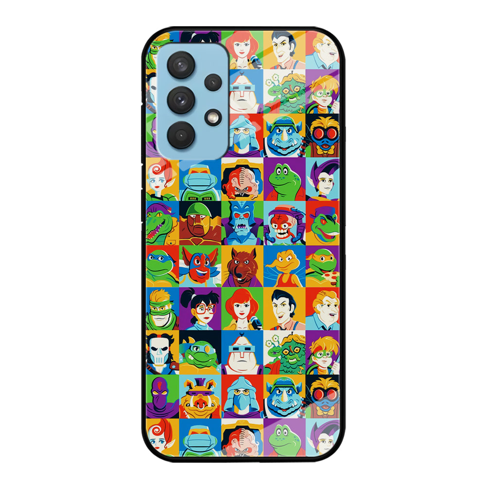Teenage Mutant Ninja Turtles Character in Collage Samsung Galaxy A32 Case