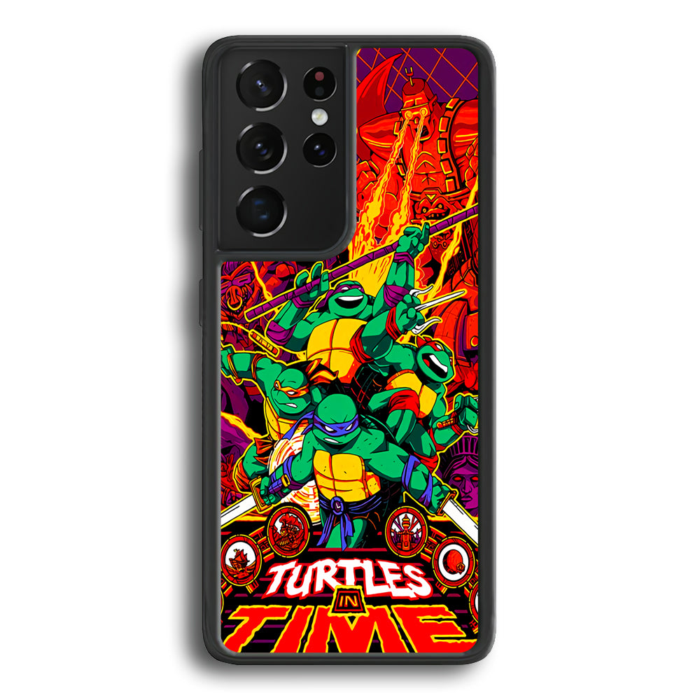 Teenage Mutant Ninja Turtles In Time Poster Samsung Galaxy S21 Ultra Case - Ezzystore