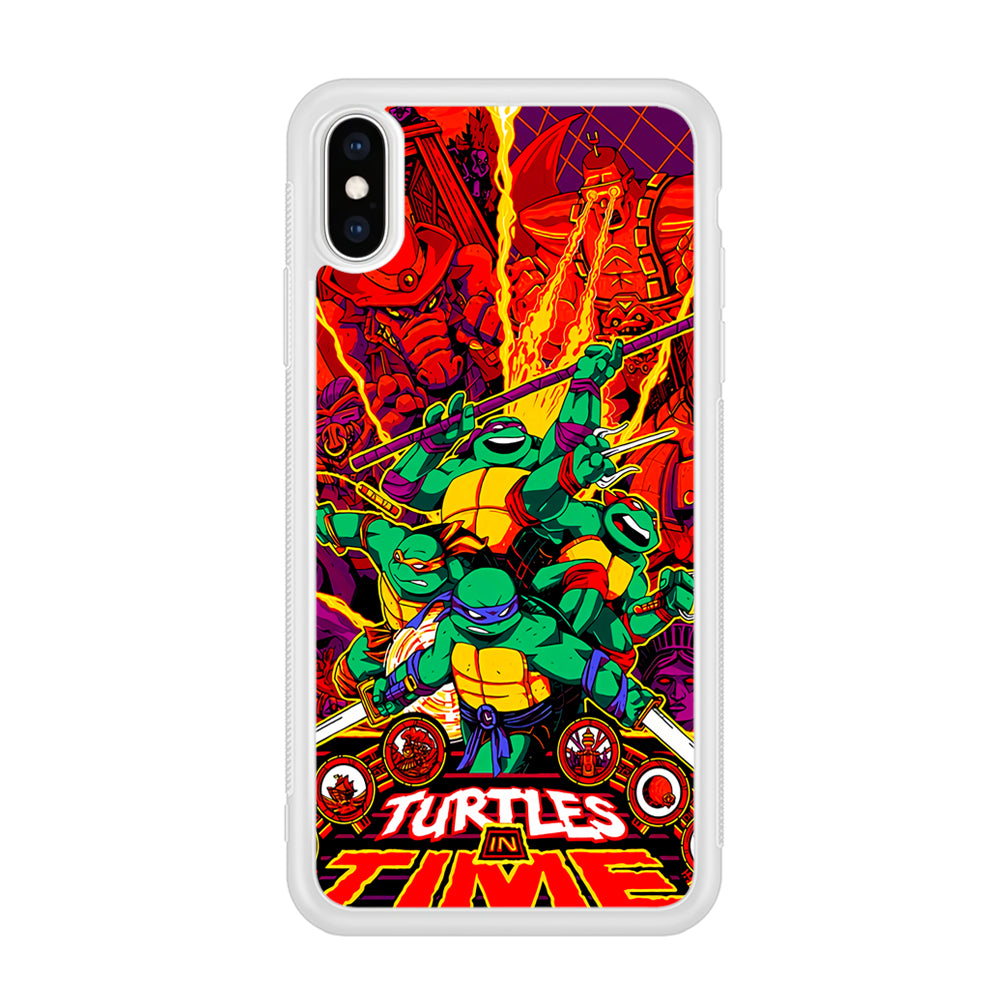 Teenage Mutant Ninja Turtles In Time Poster iPhone XS Case