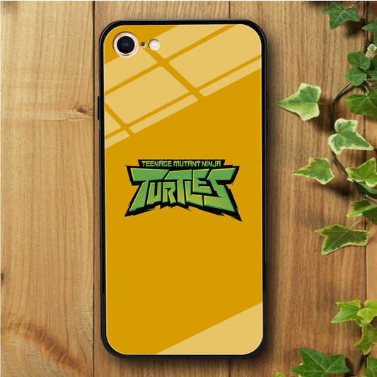 Teenage Mutant Ninja Yellow iPhone 8 Tempered Glass Case