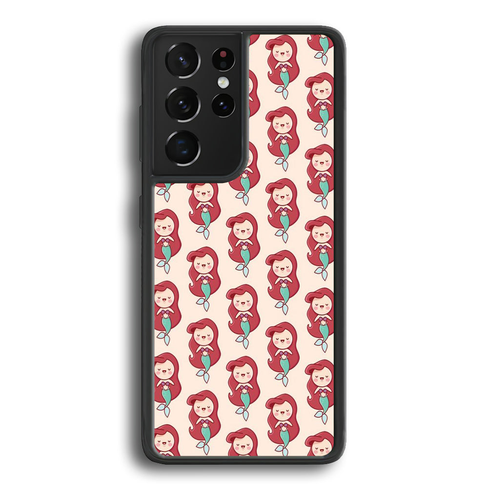 The Little Mermaid Ariel Doodle Samsung Galaxy S21 Ultra Case - Ezzystore