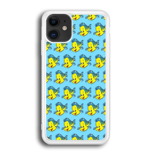 The Little Mermaid Flounder Doodle iPhone 12 Case