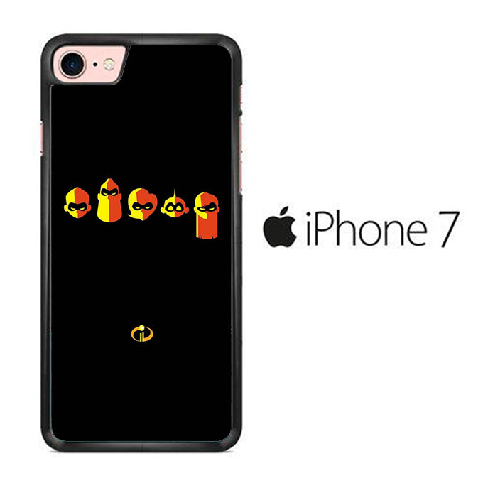 The Incredibles Logo Black iPhone 7 Case