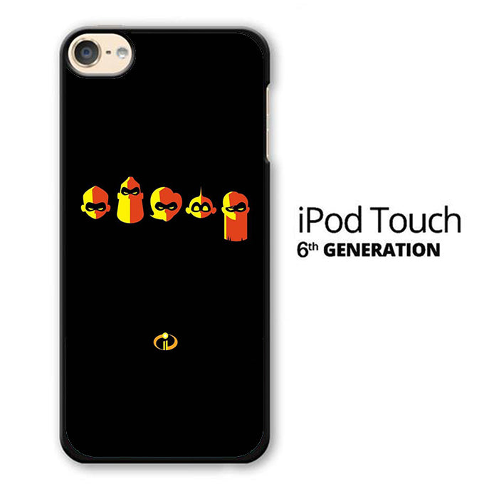 The Incredibles Logo Black iPod Touch 6 Case - Ezzystore