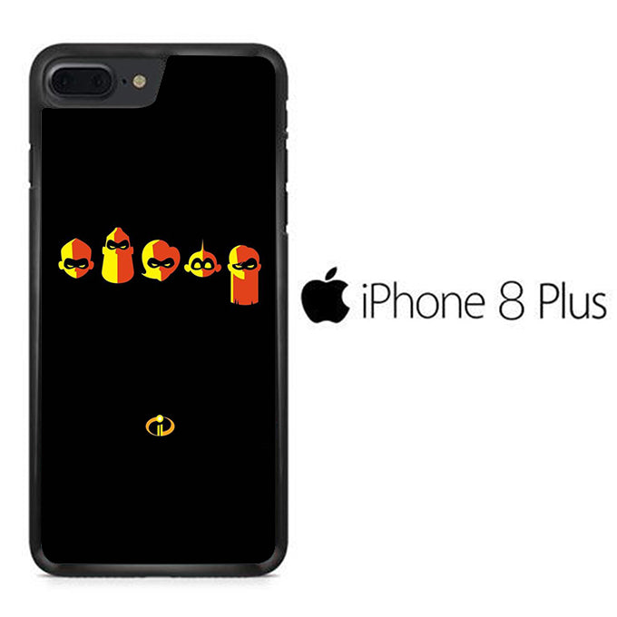 The Incredibles Logo Black iPhone 8 Plus Case