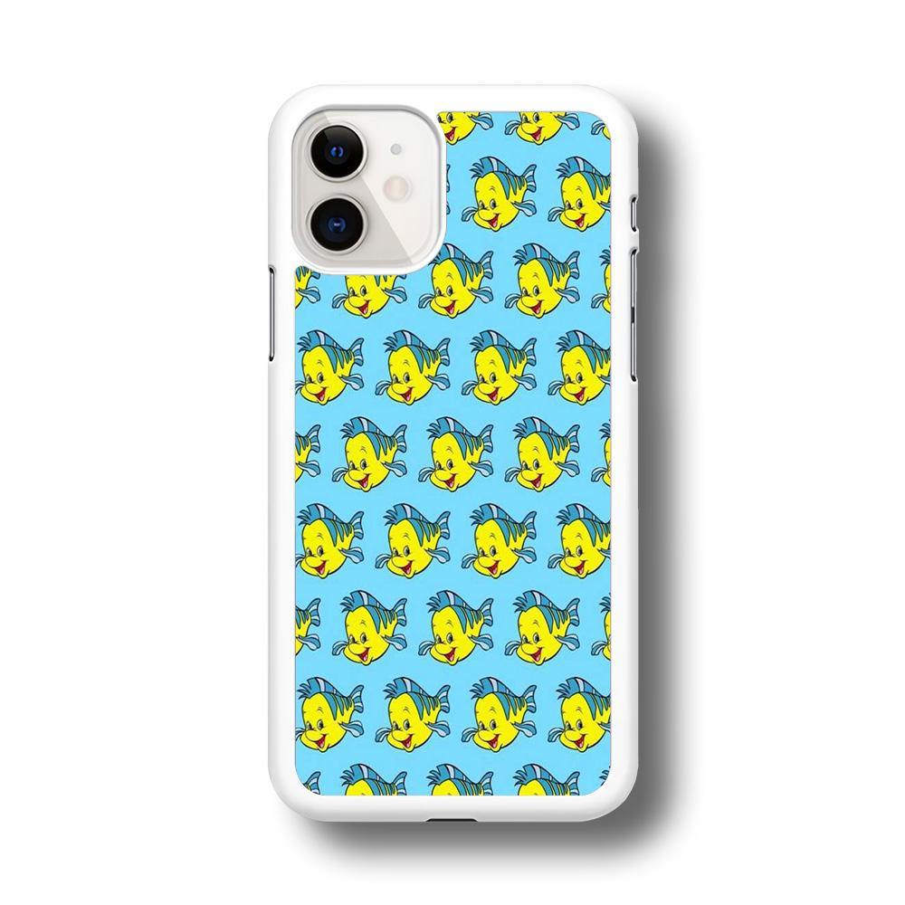 The Little Mermaid Flounder Doodle iPhone 11 Case - ezzyst