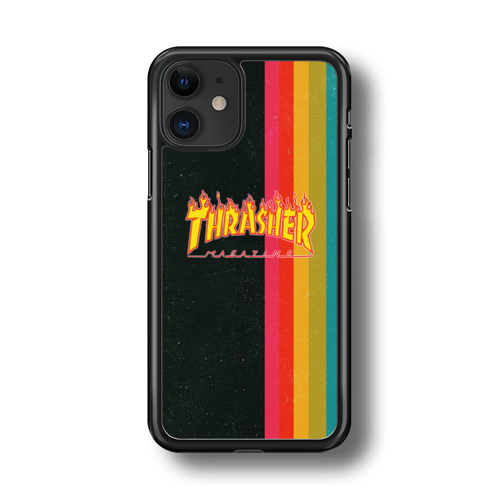 Thrasher Dim Grey Filter Rainbow Pain iPhone 11 Case - Ezzystore