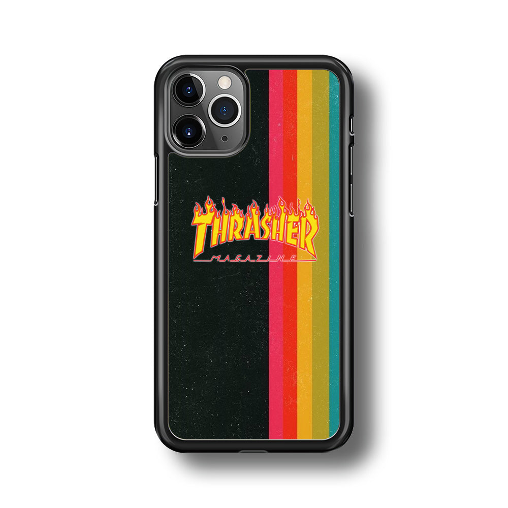 Thrasher Dim Grey Filter Rainbow Pain iPhone 11 Pro Case - Ezzystore