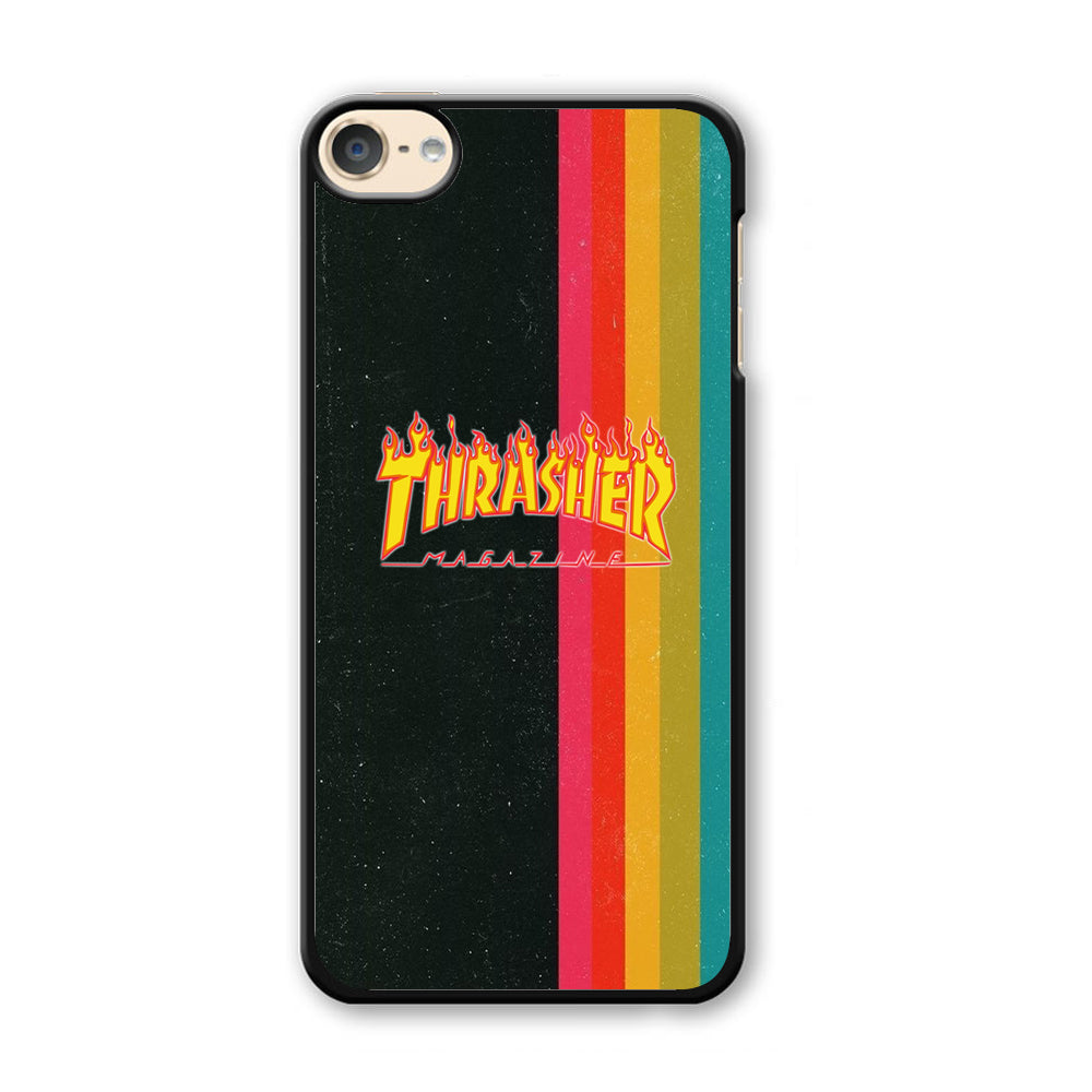 Thrasher Dim Grey Filter Rainbow Pain iPod Touch 6 Case - Ezzystore