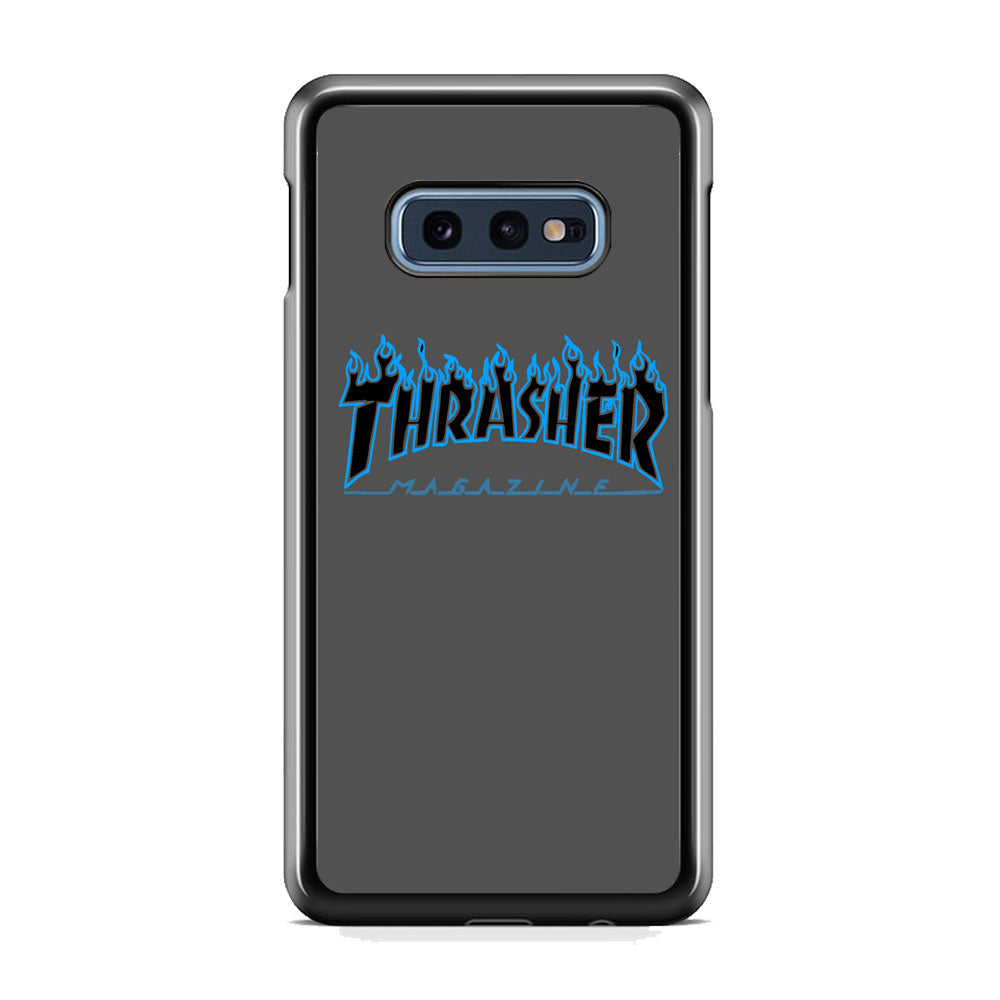 Thrasher Deeph Royal Grey Blue Fire Samsung Galaxy 10e Case - Ezzystore