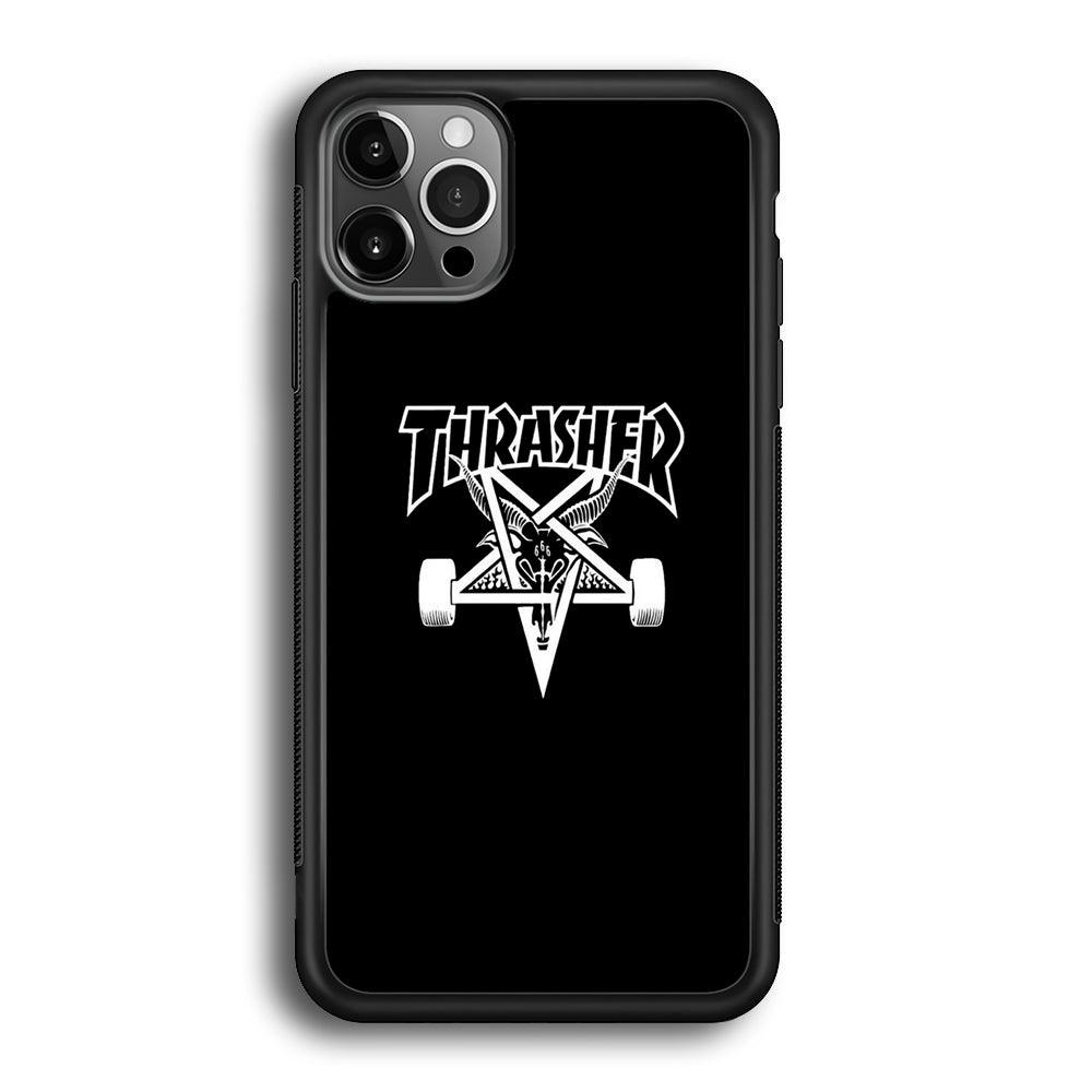 Thrasher x Pentagram Midnight Black iPhone 12 Pro Max Case - Ezzystore
