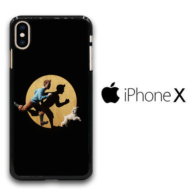 Tintin And Milo Pursued iPhone X Case