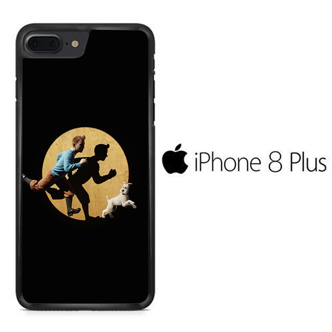 Tintin And Milo Pursued iPhone 8 Plus Case