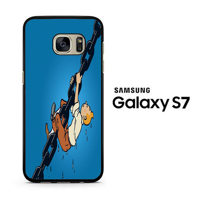 Tintin Climb On The Chain Samsung Galaxy S7 Case