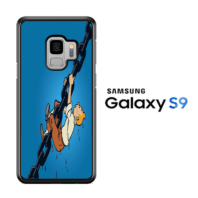 Tintin Climb On The Chain Samsung Galaxy S9 Case