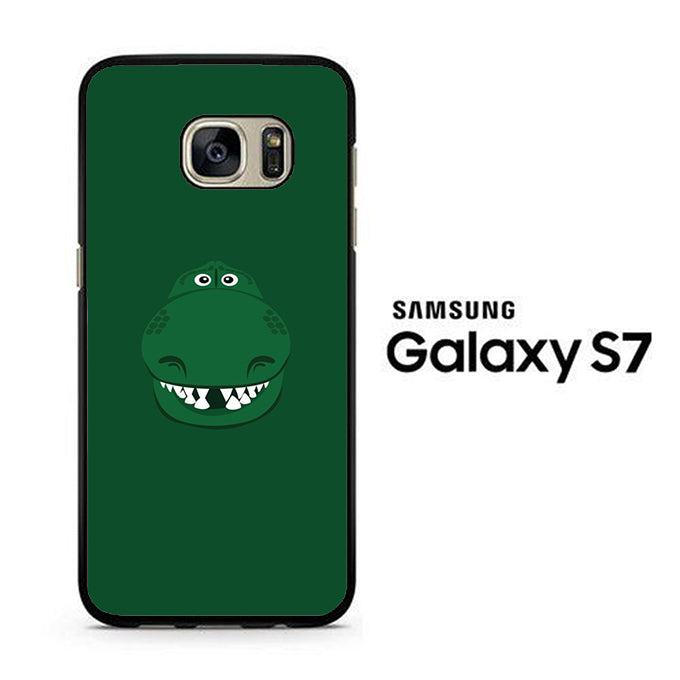 Toy Story Rex Head Green Samsung Galaxy S7 Case