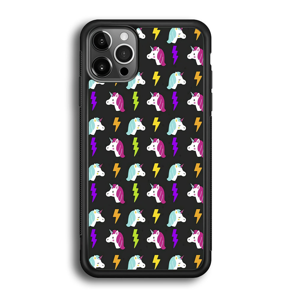 Unicorn Flash Grey iPhone 12 Pro Case